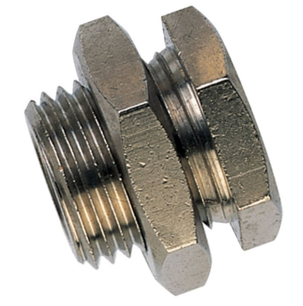 Brass bulkhead lead-through nipple 1/2