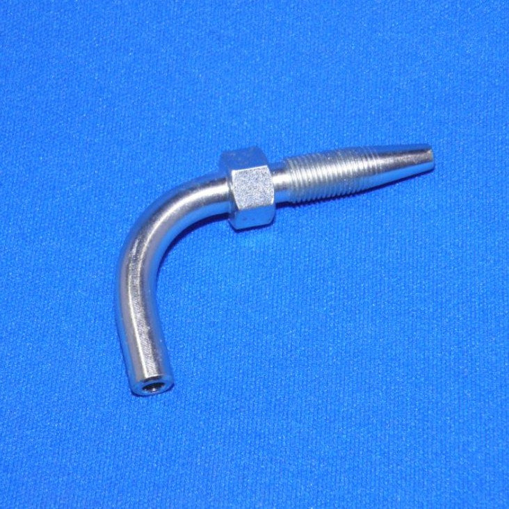 Hose tail ø6mm stainless steel 316 - angled 8.6 (2804-2900-0604)