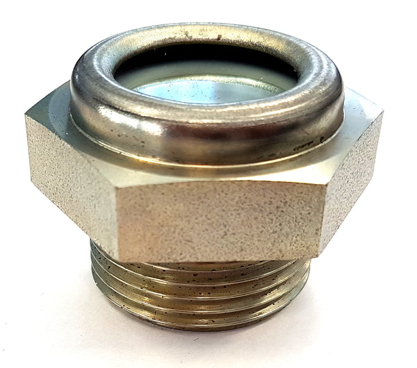 ADAMS steel oil level eye type BWS with reflector 1 1/2 NPT