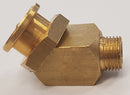 Round flat grease nipple STR2 - 1/4 gas brass