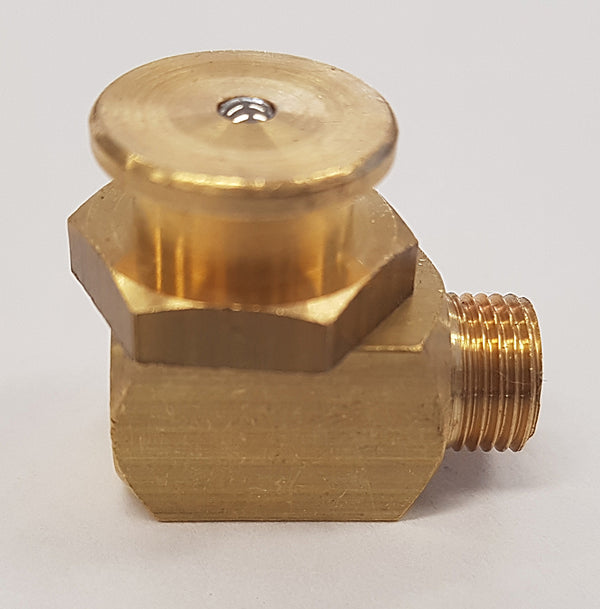 Round flat grease nipple STR3 - 1/8 gas brass