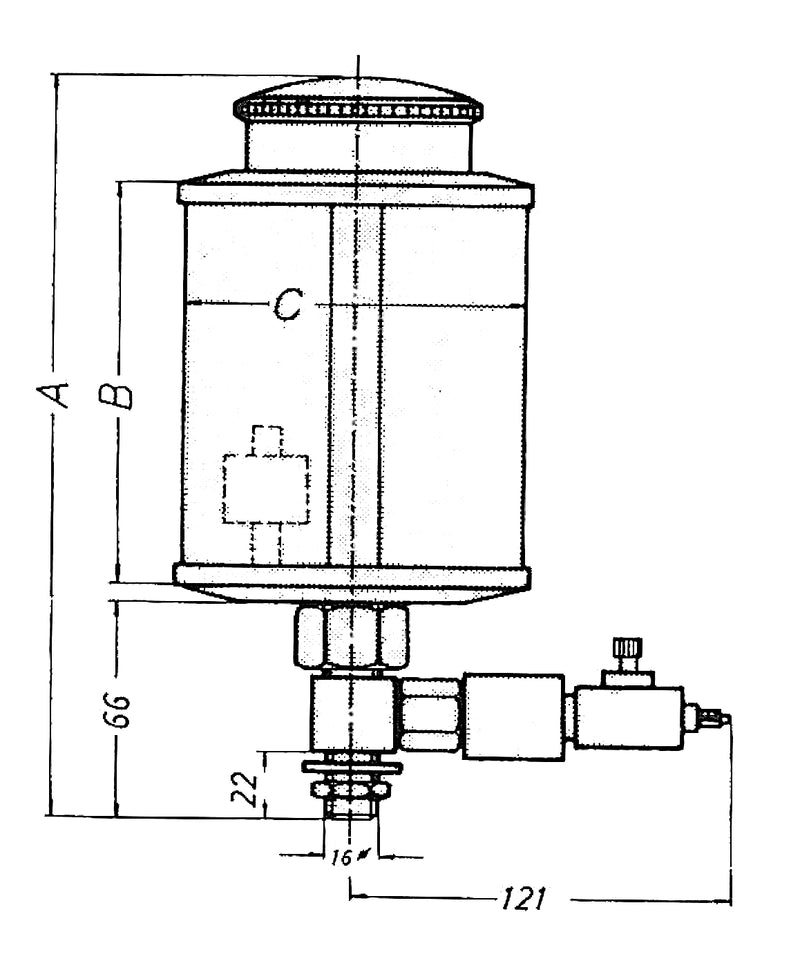 Elektrische pomp type EPO 3000 plexiglas 230V 50Hz 29 VA