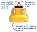 Oil Safe universal lid purple