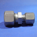 Straight reducer coupling ø8 x ø6 mm L stainless steel 316
